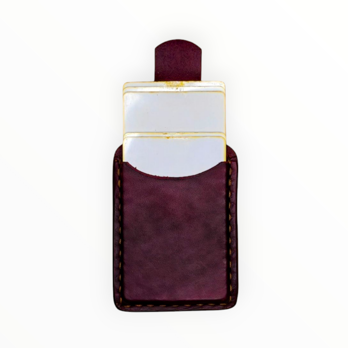 Pull Tab Leather Card Holder