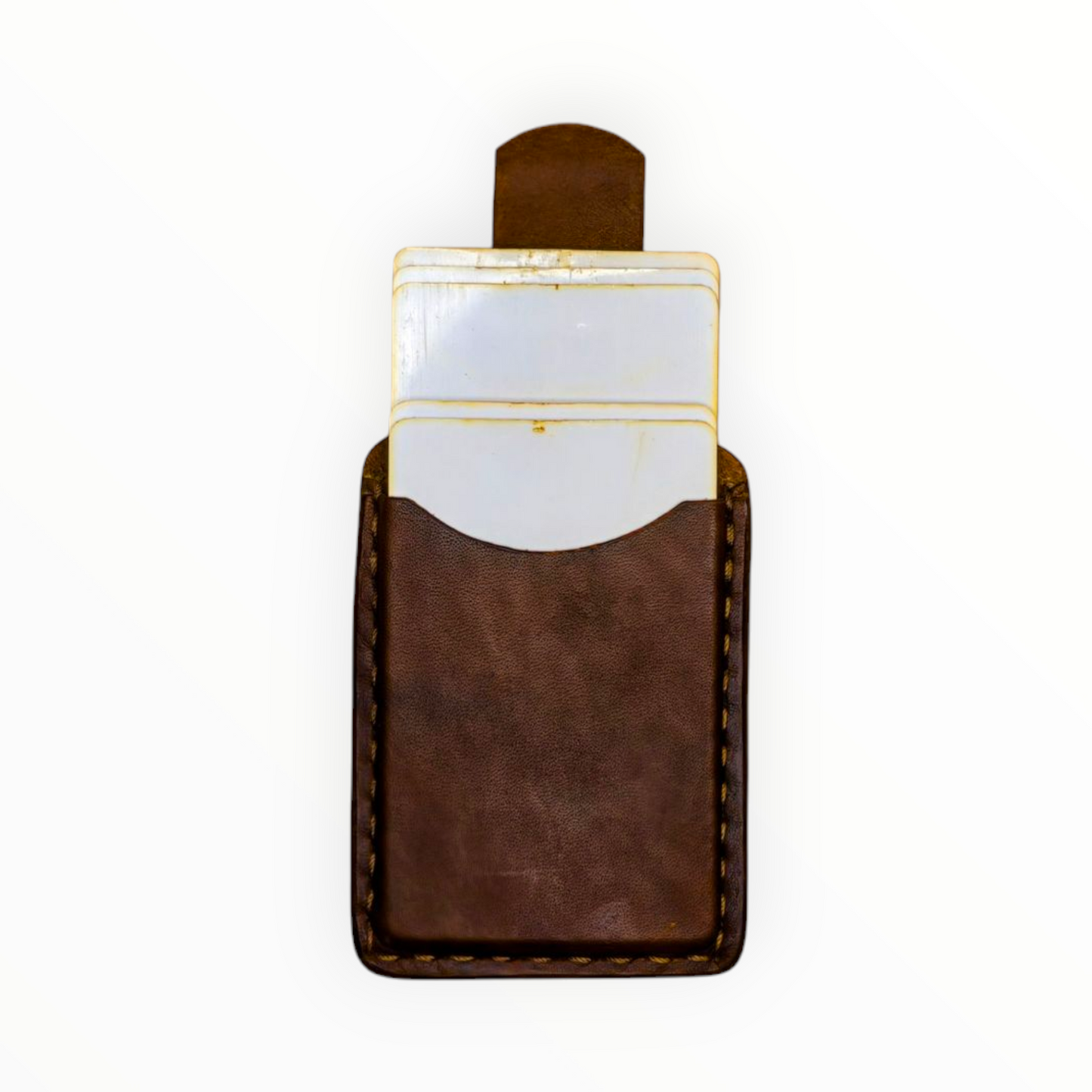 Pull Tab Leather Card Holder