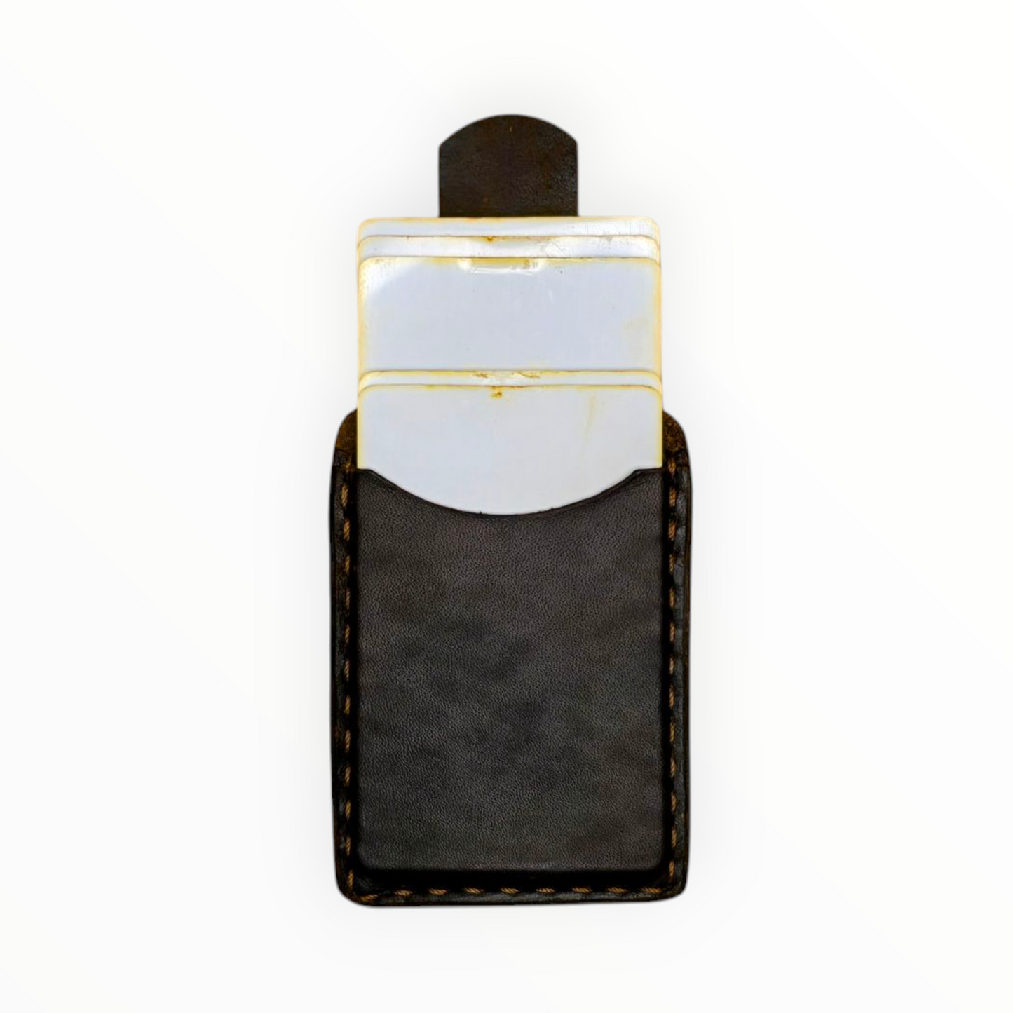 Pull Tab Leather Card Holder