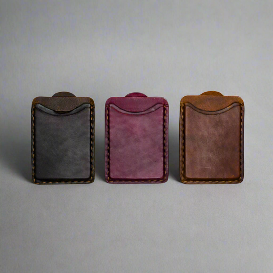 Pull Tab Leather Card Holder